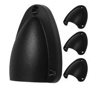 NAMOARLY 4pcs Marine Cable Cover Clamshell Vent Cover Black Nylon Marine-grade Weather Resistant Easy Installation Boat Cabins Marine Ventilation Systems