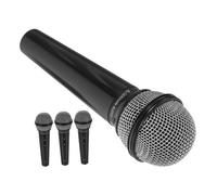 NAMOARLY 4Pcs Microphone Props Funny Microphones for Stage Performance Lip Sync and Cosplay Safe Edges present for Boys and Engaging Pretend Play