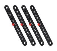 NAMOARLY 4pcs Plastic Foosball Table Scoreboard with Bar Style Score Board for Accurate Score Tracking and Easy Disassembly, Friendly Design Suitable for Group Play and Party Use