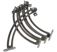 NAMOARLY 4pcs Soft Close Cabinet Lid Support Hinges, Iron Material with Noise Reduction and Adjustable Closing Speed, for Kitchen Cupboard Doors