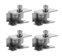 NAMOARLY 4pcs Stainless Steel Clips for Printer Glass Bed Clips Adjustable Screw for 3D Printer Bed Home and School Use 1.18x0.79x0.79in