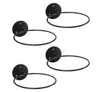NAMOARLY 4pcs Wall-mounted Ball Display Rack Iron Sports Ball Storage for Basketball Football Baseball Holder Organizer