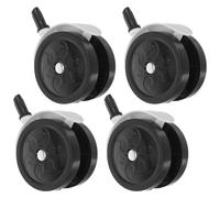 NAMOARLY 4pcs Wheels Replacement Silent Stem Swivel Wheels Caster Walker Accessories for Stroller Carriage Pram Walker Boy Girl Material for Smooth Indoor Outdoor Usage