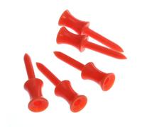 NAMOARLY 50pcs Mm Orange Castle Golf Tees Made from Sturdy Abs Plastic Lightweight and Easy to Carry Golf Accessories Suitable for Golfers and On-course Use