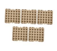 NAMOARLY 5pcs Pulp Egg Trays 30-count Reusable Egg Storage Cartons for Home Fridge Organisation Paper Pulp Protector for Safe Storage