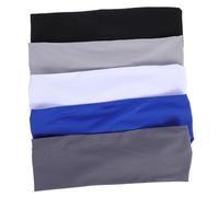 NAMOARLY 5pcs Sports Headbands Elastic Breathable Sweatbands for Boys and Moisture Wicking Athletic Hairbands for Football Basketball Running Exercise Comfortable Fit and Multipurpose