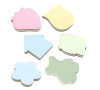 NAMOARLY 6 Books of Adorable Self-adhesive Memo Pads with Creative Paper Design, 100pcs Per Book, Convenient for Recording Reminders and Suitable for Posting on Computers or Blackboards