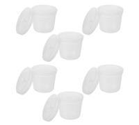 NAMOARLY 6 Pack Lab Plastic Bottles with Breathable Cap for Air Circulation, 480ml Wide Mouth Pp Sample Bottles Suitable for Plant Growth and Experiments