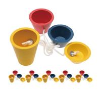 NAMOARLY 6 Set Rubber Golf Tees for Practice and Simulator Use with Multiple Height Options and Vivid Colour Coding, Sturdy Design for Golf Hitting Mats and Balls, Suitable for Beginners