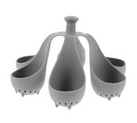 NAMOARLY 6holes Silicone Egg Cooker for Hard Boiled Eggs Creative Kitchen Gadget for Home Use Holder and Steamer Rack