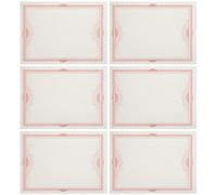 NAMOARLY 6pcs A4 Pink Printable Certificate Inner Papers for Achievement Awards, Blank Completion Appreciation Certificate Sheets for School Office Use