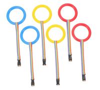 NAMOARLY 6pcs Assorted Colour Walking Rope for Preschoolers Plastic Safety Leash to Keep Boys and Girls in Line and Avoid Stepping on Feet for Heading to Parks Or Crossing The Road