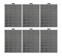 NAMOARLY 6pcs Black Plastic Mesh Sheet for Crafts 13x10 Inches Grid Pre-Cut Pe Material Multifunctional Plastic Canvas for Needlepoint and Crochet Projects