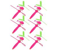 NAMOARLY 6pcs Flying Helicopter Material Fun Outdoor Airplane for Boys Play Enhancing Activity Random Color