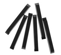 NAMOARLY 6pcs Piano Keytops Kit Glossy Black Plastic Piano Keys Easy Installation User Friendly Design Universal Repair Parts