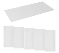 NAMOARLY 6pcs Silver Aluminum Sheet Metal with Smooth Finish and Mirrorlike Surface, Lightweight Flat Aluminum Plate for Laboratory Inserts and Industrial Workshop Fabrication