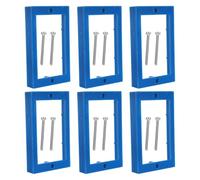 NAMOARLY 6pcs Single Gang Electrical Outlet Box Extenders with Screws, Plastic Receptacle Extender for Easy Installation and Increased Box Depth, Suitable for Gypsum Board Partition Walls
