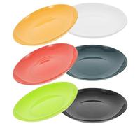NAMOARLY 6pcs Unbreakable Pp Plates Set 19.8cm Small Dinner Plates Lightweight Snack Resistant to Deformation Easy to Store for Casual Picnics and Household Use