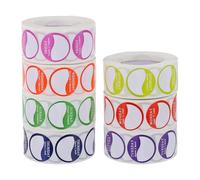 NAMOARLY 7 Rolls Assorted Colour Day of The Week Labels Inventory Management Stickers Smooth Paper Material Easy to Peel and Stick for Food Packaging and Restaurant Use