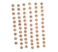 NAMOARLY 75pcs Solid Wood Lottery Ball Party Prize Balls Colorful Party Favours Beige