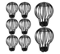 NAMOARLY 8 Pcs Plastic Gutter Downspout Guard with Fine Hole Design to Prevent Leaves from Entering Sewer, Lightweight Roof Anti-Block Covers for Balconies and Places with Fallen Leaves