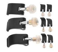 NAMOARLY 9pcs Trekking Pole Clamp Replacement with Nut Screws, Portable Nylon Walking Stick External Flip Lock Clips for Backpacking and Outdoor Use, Universal Compatibility