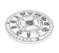 NAMOARLY Acrylic Desktop Pendulum Board with Intricate Engraving, Versatile Divination Accessory for House Decor, Black Elegant Divination Craft Suitable for Meditation and Fortune Telling