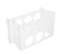 NAMOARLY Acrylic Two-layer Egg Holder for Fridge Stackable Refrigerator Egg Tray with 12-count Capacity for Kitchen Fridge