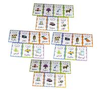 NAMOARLY Arabic Alphabet Flash Cards Learning Set for Kindergarten Toddlers, 28 Pcs Paper Sensory Educational Toys for Early Childhood Cognitive Development