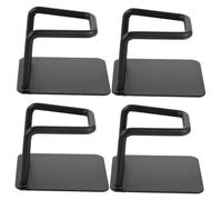 NAMOARLY Bathroom Scale Holder Wall Mounted 4pcs Iron Storage Bracket with Fold Vertical Structure and Space Saving Design, Suitable for Cabinet and Home