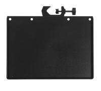 NAMOARLY Black Abs + Metal Music Stand with Higher Edges Design and Smooth Surface, Multifunctional Microphone Sound Card Tray and Clamp-on Rack Tray for Live Broadcast Phone Holder Mic