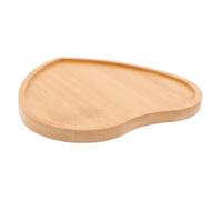 NAMOARLY Blank Bamboo Mosaic Tray Base for DIY Crafting and Home Decor, Smooth Surface Coaster Base Suitable for Art Teaching and Dining Table Accessories, Khaki Platter Plate