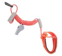 NAMOARLY Boat Kill Lanyard with Whistle and Wrist Strap Key, Elastic Tpu Safety Tether Cord, Ergonomic Wearability for Motorboat and Boat Engine for Boating and Sailing Safety