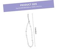 NAMOARLY Bohemian Style Baroque Pearl Crystal Beaded Phone Lanyard Wrist Strap Lost Mobile Hanging Chain for Smartphones Cameras Keychains DIY Phone Charm Accessory Gift