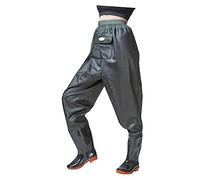 NAMOARLY Breathable Half Body Fishing Pants with Thickened PVC Sole Waterproof Hip Waders for Outdoor Fishing in Black and Green UK Size 43