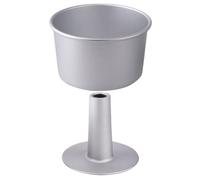 NAMOARLY Cake Baking Mold Hollowed Non-Stick Aluminum Alloy Creative Silver Ring Mold Pan for DIY Cake Baking