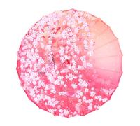 NAMOARLY Classical Oil Paper Umbrella for Chinese Costume Cherry Blossoms Design Japanese Dance Use Structure Cosplay Photography Prop and Decorative Centerpiece