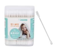 NAMOARLY Cotton Buds 200pcs Double-ended Design with Spiral and Scoop Tips for Ear and Nose Cleaning Newborn Hygiene