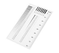 NAMOARLY Crack Measure Gauge Plastic Contour Ruler for Engineers Spot and Scratch Inspection with Wear-Resistant Material in Field Operations