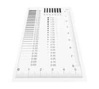 NAMOARLY Crack Measurement Ruler with High Precision and Visibility for Measuring Spots and Line Width, Sturdy Plastic Flaw Detection Tool Suitable for Professionals and Everyday Users