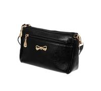 NAMOARLY Crossbody Bag Bow Shoulder Bag PU Material Black Color Moderate Capacity for Shopping and Dating Female Friends