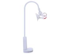 NAMOARLY Desk Mobile Phone Stand Adjustable Smartphone Holder Clip with Anti-scratch Pad Strong and Stable Support Abs Material Clip Range 0-8cm White for Travel and On-the-go Use