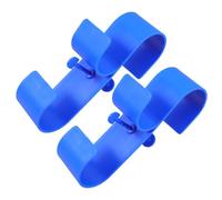 NAMOARLY Double Fence Hooks 2pcs Plastic Bracket Clothes Rack Tool Holder for Pool Swimming Pole Hanger Telescoping Leaf Rake Net Brush Skimmer Modern Minimalist
