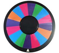 NAMOARLY Double Side Acrylic Prize Wheel Bright Colour Design for Fortune Game with 8 or 16 Segments Portable and Compact Tabletop Roulette Wheel for Parties and Annual Meetings