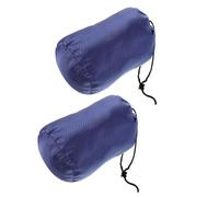 NAMOARLY down Jacket Storage Stuff Sack 2pcs, Waterproof Oxford Cloth Drawstring Packing Bags with 19cm Diameter x 32cm Height, Clothing Organizer for Travel Camping Hiking Outdoor Use