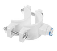 NAMOARLY Drain Leak Clamp System Sink Under Saddle Water Filtration and Reverse Osmosis, White Pom Plastic, 1/4 Inch Quick Connect, Abrasion Resistant Proof Suitable