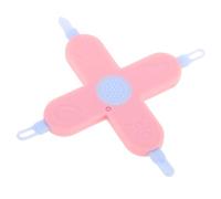 NAMOARLY Ear Cleaner and Nose Picker with Gentle Nail Care Tool for Newborns and Boy Girl Safe Earwax Removal and Nail Trimming Pink Cross-Shaped Design for Comprehensive Hygiene