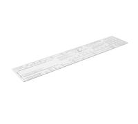 NAMOARLY Ekg Pocketcard Tool for Heart Rate and Interval Measurement, Lightweight Plastic Ruler Supporting Amplitude Interpretation, for Clinical and Emergency Services Use