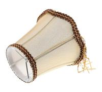 NAMOARLY European Drum Lampshade for E14 Desk and Wall Lamps, Softens Light with Sturdy Cloth and Iron Material, Vintage Style Lamp Accessory Suitable for Indoor Use, Classic Decorative