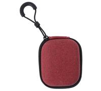 NAMOARLY EVA Mini Earphone Charger Storage Bag, Pressure-Resistant Zipper Case, Lightweight Universal Cable Organizer for Travel, Red